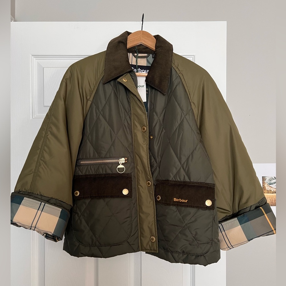 Barbour Martha Quilted Jacket with Corduroy Trim NWT New with Tags! 🌟🌟🌟